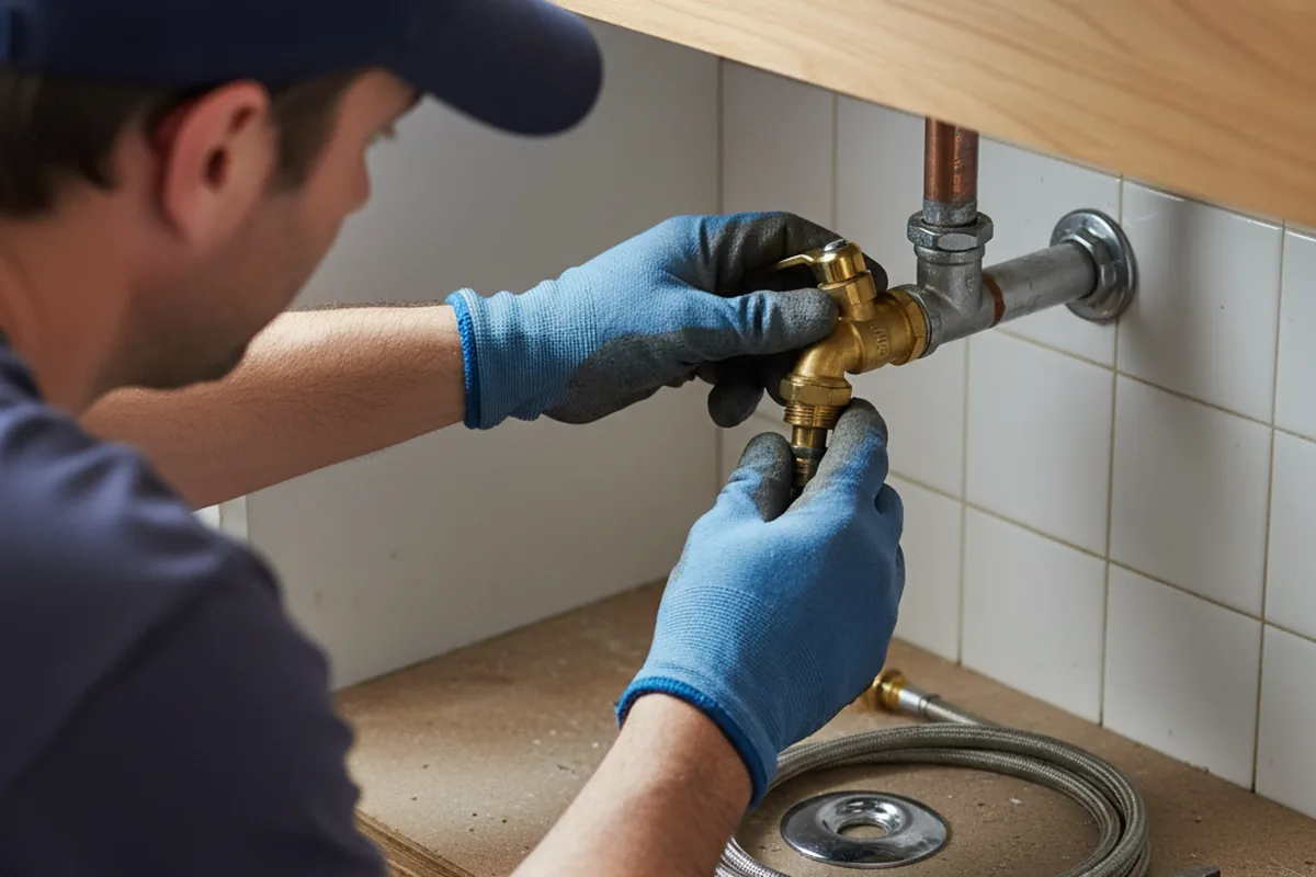 Shutoff valve and fitting work during Emergency Plumbing in Comstock Park